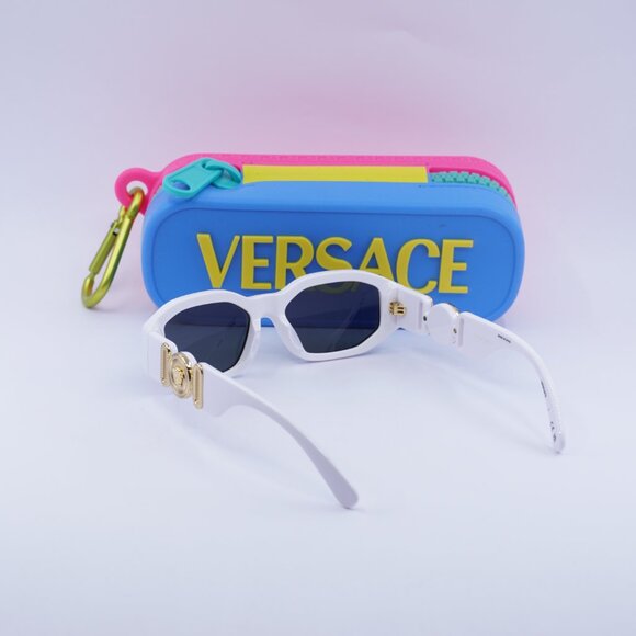 Versace Kids VK4429U 314/87 Sunglasses White Geometric Frame, Grey Lenses - Picture 10 of 10